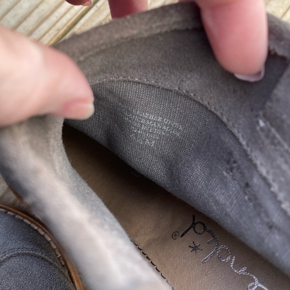 Splendid Lakota Grey Suede Boho Stacked Heel Pull On Ankle Booties - Picture 7 of 11